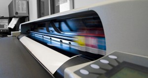 Digital printer busy printing