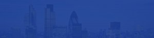 London skyline with a blue overlay